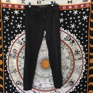 Plain Black American Eagle Jeggings